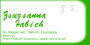 zsuzsanna habich business card